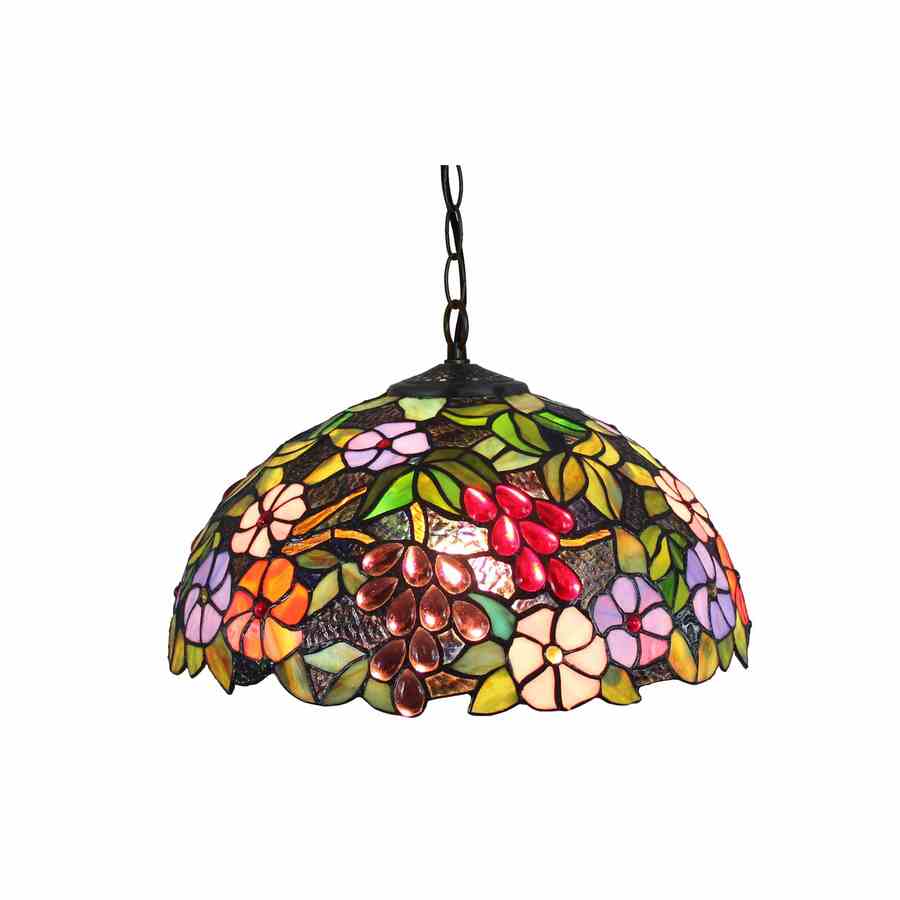 Floral & Grape Leadlight
